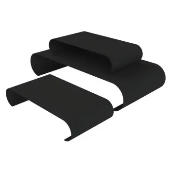 My Glass Studio Food Display Risers, Black - Set of 2 - 75.0 x 59.0 x 25.0 cm