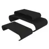 My Glass Studio Food Display Risers, Black - Set of 2 - 75.0 x 59.0 x 25.0 cm