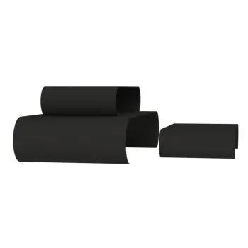 My Glass Studio Food Display Risers, Black - Set of 2 - 75.0 x 59.0 x 25.0 cm