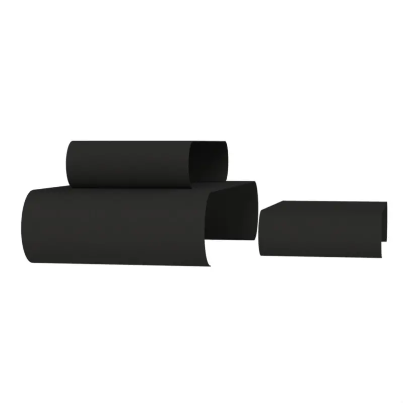 My Glass Studio Food Display Risers, Black - Set of 2 - 75.0 x 59.0 x 25.0 cm