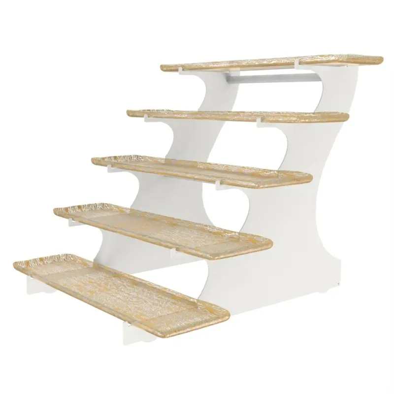 My Glass Studio Tiered Platter, Gold - Set of 2 - 64.0 x 61.5 x 55 cm