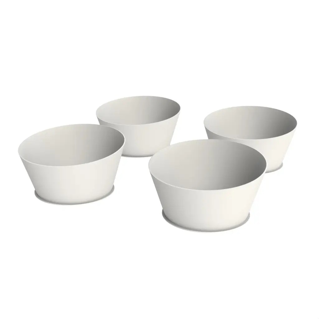 My Glass Studio Food Display Risers, White - Set of 2 - Dia: 64 cm, H: 9 cm