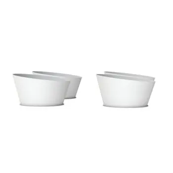 My Glass Studio Food Display Risers, White - Set of 2 - Dia: 64 cm, H: 9 cm