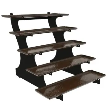 My Glass Studio Tiered Platter, Brown - Set of 2 - 64.0 x 61.5 x 55 cm