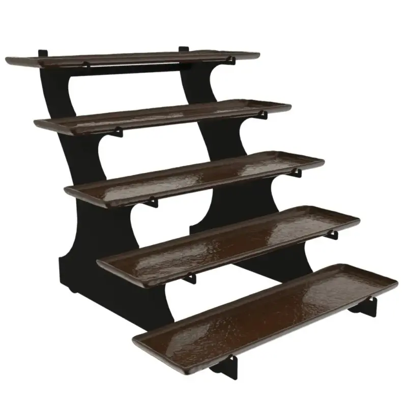 My Glass Studio Tiered Platter, Brown - Set of 2 - 64.0 x 61.5 x 55 cm