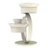 My Glass Studio Serving Bowl & Stand, Cream - 70.0 x 34.5 x 49.0 cm