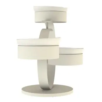 My Glass Studio Serving Bowl With Stand, Cream - 70.0 x 34.5 x 49 cm