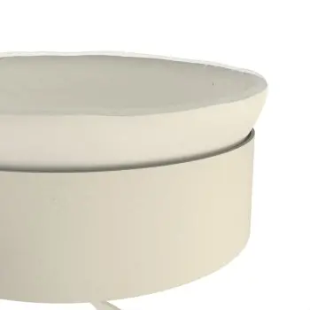 My Glass Studio Serving Bowl With Stand, Cream - 70.0 x 34.5 x 49 cm