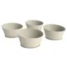 My Glass Studio Food Display Risers, Cream - Set of 2 - Dia: 64 cm, H: 9 cm