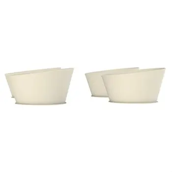 My Glass Studio Food Display Risers, Cream - Set of 2 - Dia: 64 cm, H: 9 cm