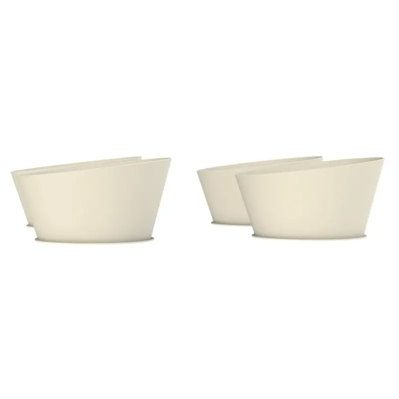 My Glass Studio Food Display Risers, Cream - Set of 2 - Dia: 64 cm, H: 9 cm My Glass Studio Food Display Risers, Cream - Set of 2 - Dia: 64 cm, H: 9 cm