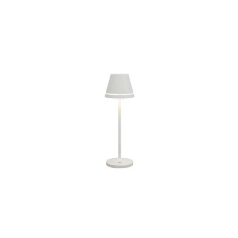 Venezia Collection White Cordless Lamp - 2.5 in Dia x 10 in H - 1.9 watt