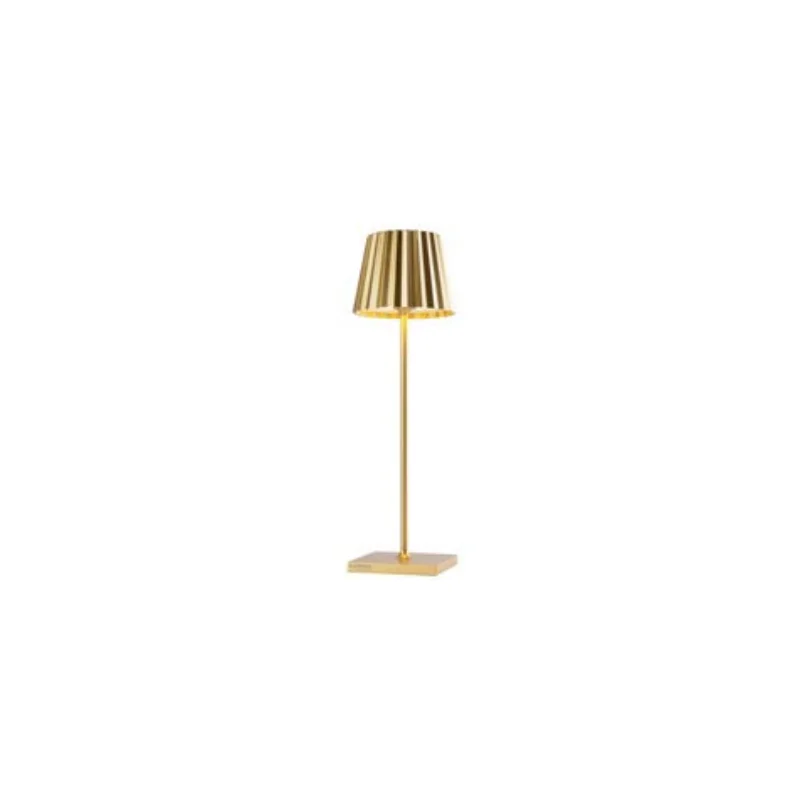 Troll Collection Nano Metallic Gold Cordless Lamp - 2.4 in Dia x 8.3 in H