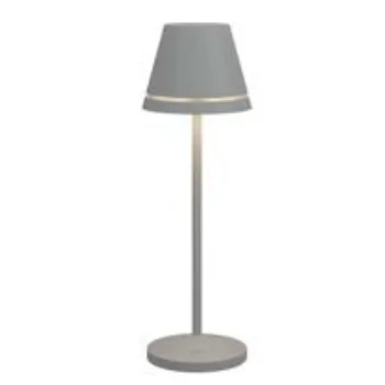 Venezia Collection Gray Cordless Lamp - 2.5 in Dia x 10 in H - 1.9 watt