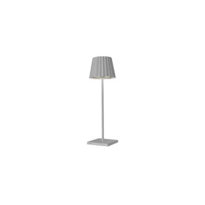 Troll Collection Nano Gray Cordless Lamp - 2.4 in Dia x 8.3 in H