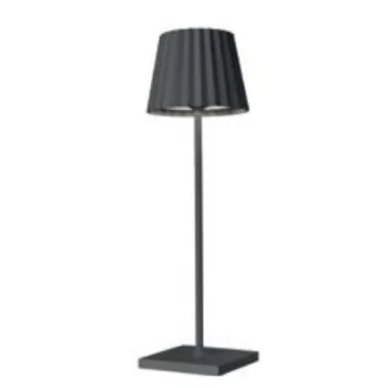Troll Collection Nano Charcoal Cordless Lamp - 2.4 in Dia x 8.3 in H