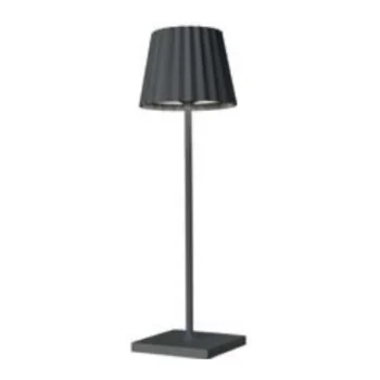 Troll 2.0 Collection Charcoal Cordless Lamp - 2.4 in Dia x 8.3 in H
