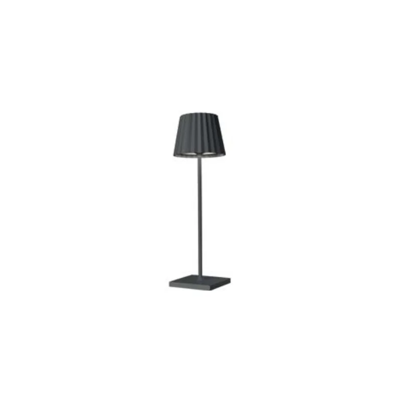 Troll 2.0 Collection Charcoal Cordless Lamp - 2.4 in Dia x 8.3 in H