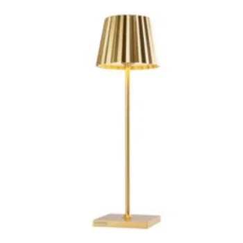 Troll 2.0 Collection Metallic Gold Cordless Lamp - 2.4 in Dia x 8.3 in H