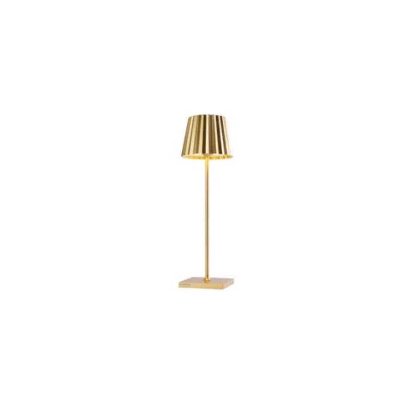 Troll 2.0 Collection Metallic Gold Cordless Lamp - 2.4 in Dia x 8.3 in H