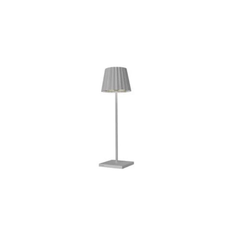 Troll 2.0 Collection Gray Cordless Lamp - 2.4 in Dia x 8.3 in H