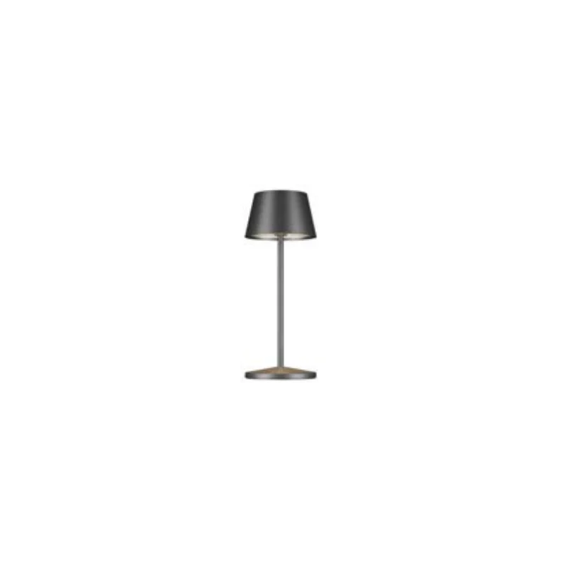 Seoul Collection Micro Metallic Rc Brushe Graphite Cordless Lamp - 3 in Dia x 7.8 in H - 2.3 watt Seoul Collection Micro Metallic Rc Brushe Graphite Cordless Lamp - 3 in Dia x 7.8 in H - 2.3 watt