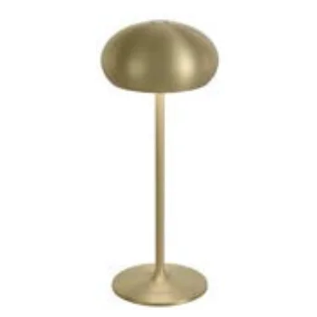 Pebble Collection Brushe Gold Cordless Lamp - 3.5 in Dia x 9 in H - 1.9 watt