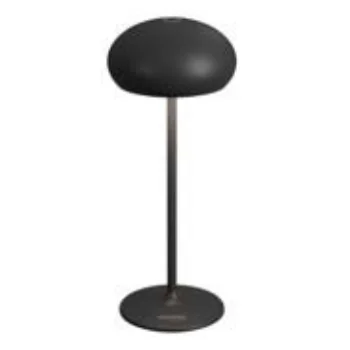 Pebble Collection Black Cordless Lamp - 3.5 in Dia x 9 in H - 1.9 watt
