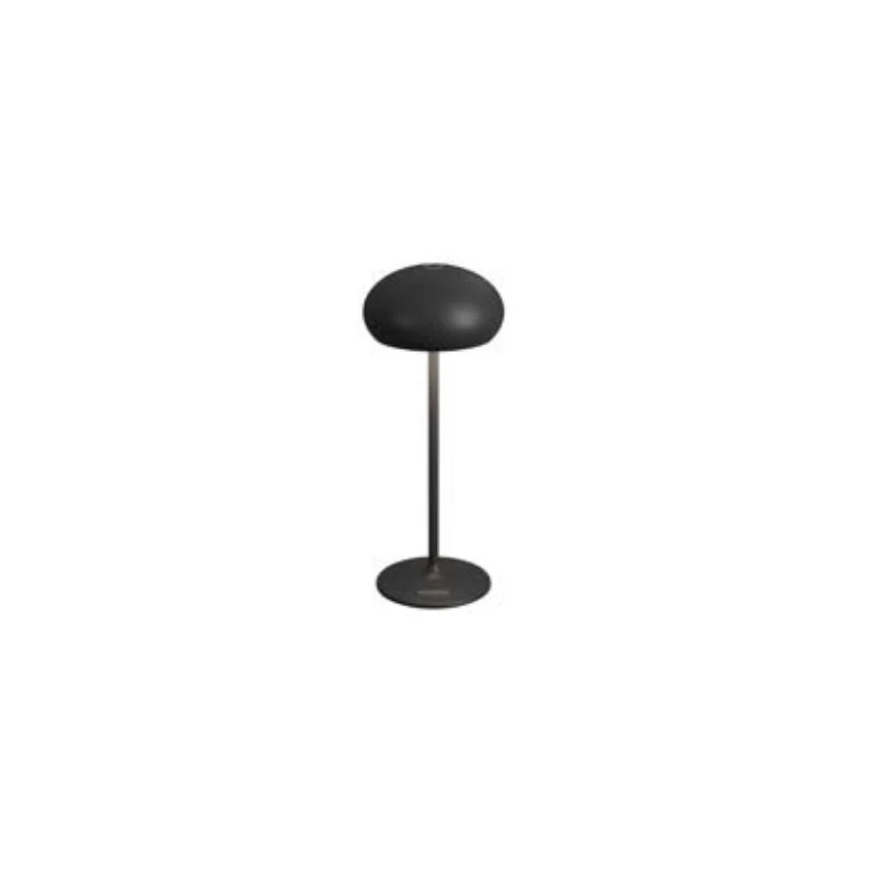Pebble Collection Black Cordless Lamp - 3.5 in Dia x 9 in H - 1.9 watt