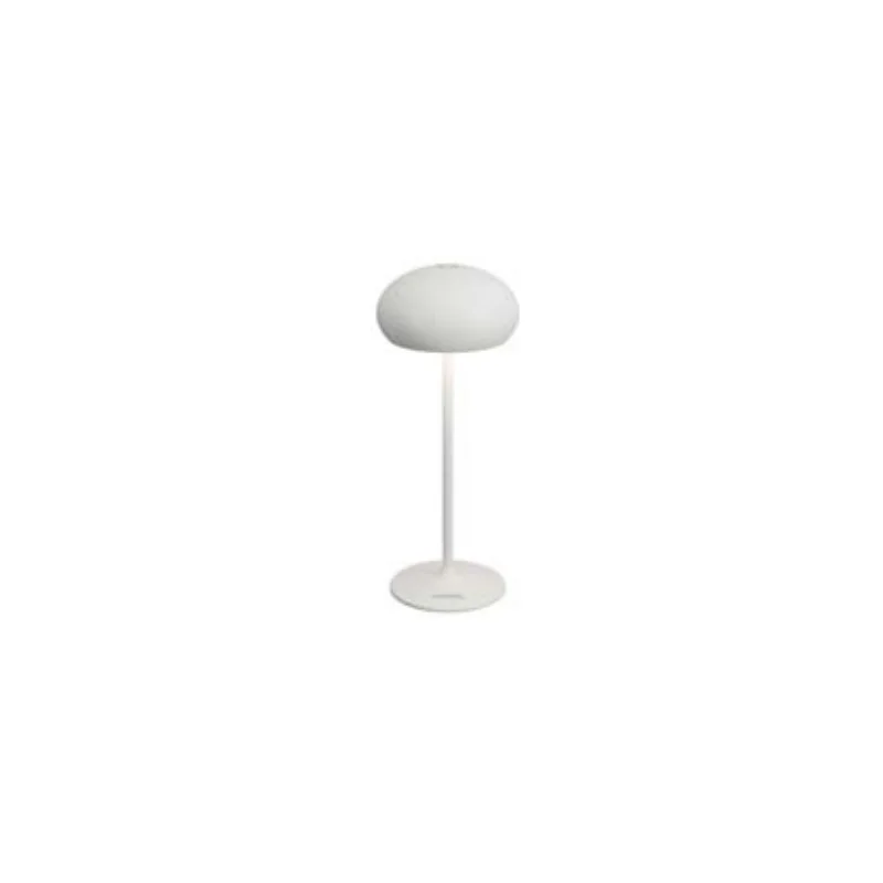 Pebble Collection White Cordless Lamp - 3.5 in Dia x 9 in H - 1.9 watt