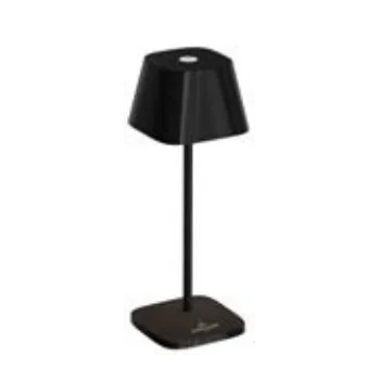 Neapel Collection Micro Rc Ceramic Black Cordless Lamp - 4 in L x 4 in W x 7.8 in