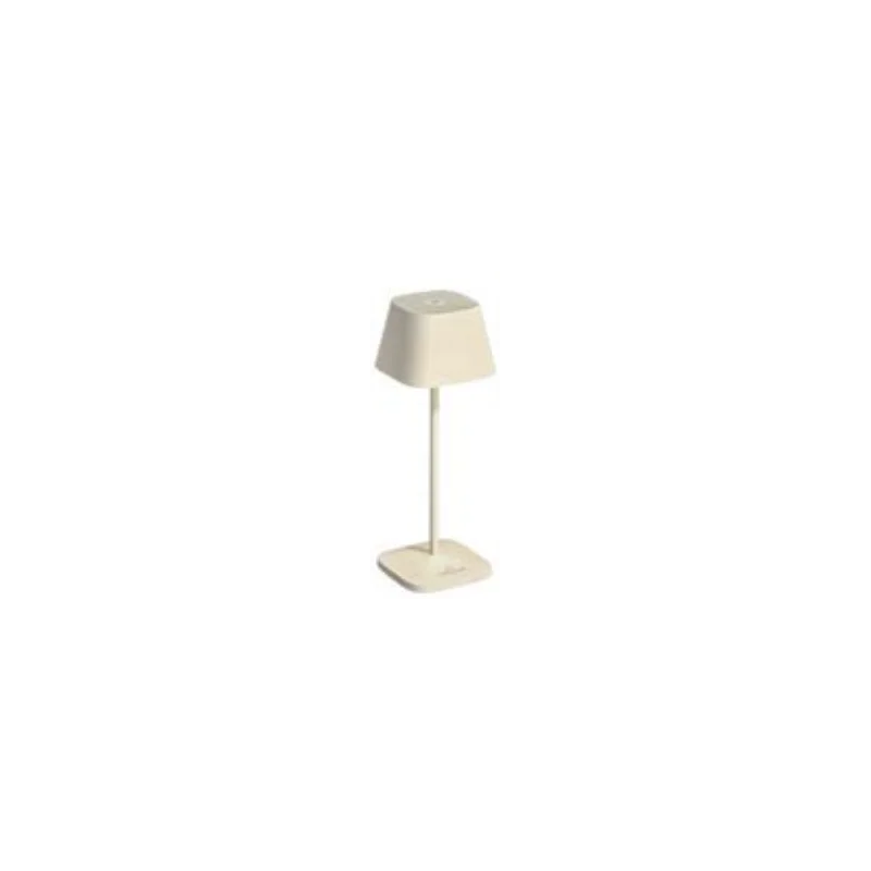 Neapel Collection Micro Rc Ceramic Ivory Cordless Lamp - 4 in L x 4 in W x 7.8 in