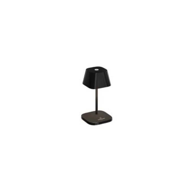 Neapel Collection Nano Ceramic Black Cordless Lamp - 2.3 in Dia x 4.7 in H - 1.5 watt
