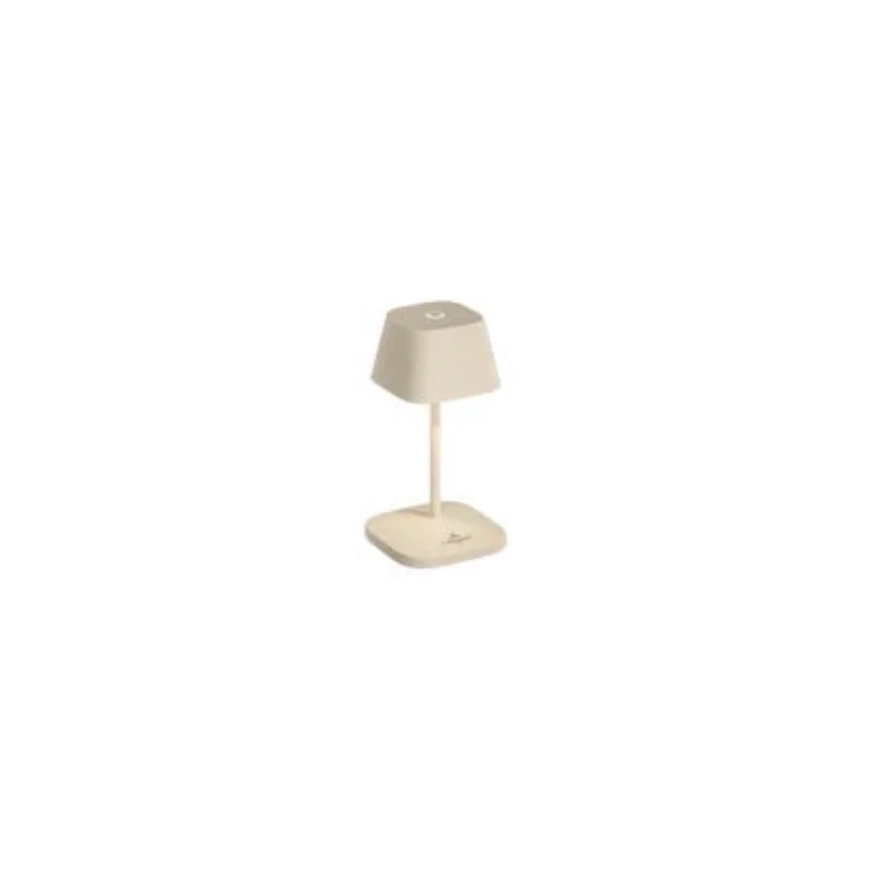 Neapel Collection Micro Rc Ceramic White Cordless Lamp - 4 in L x 4 in W x 7.8 in