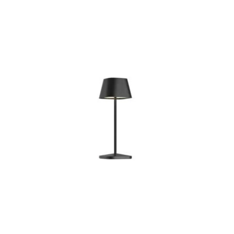 Neapel Collection Micro Rc Black Cordless Lamp - 3 in Dia x 7.8 in H - 2.3 watt