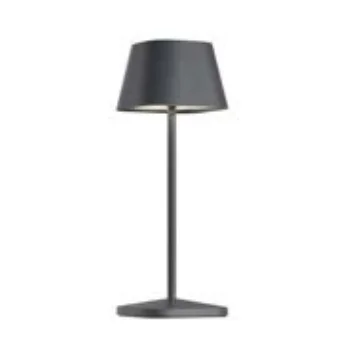 Neapel Collection Micro Rc Anthracite Cordless Lamp - 3 in Dia x 7.8 in H - 2.3 watt