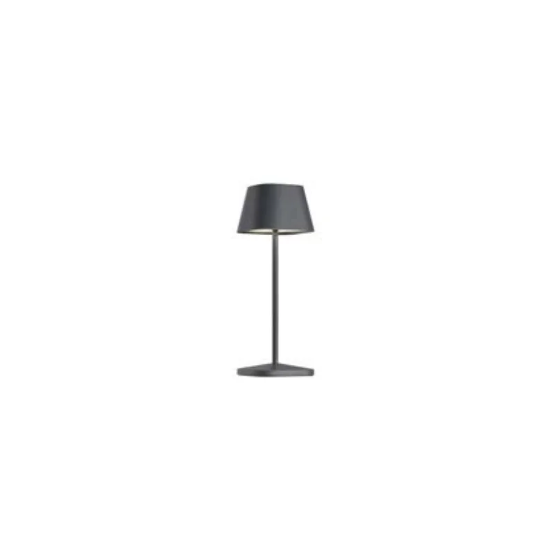 Neapel Collection Micro Rc Anthracite Cordless Lamp - 3 in Dia x 7.8 in H - 2.3 watt