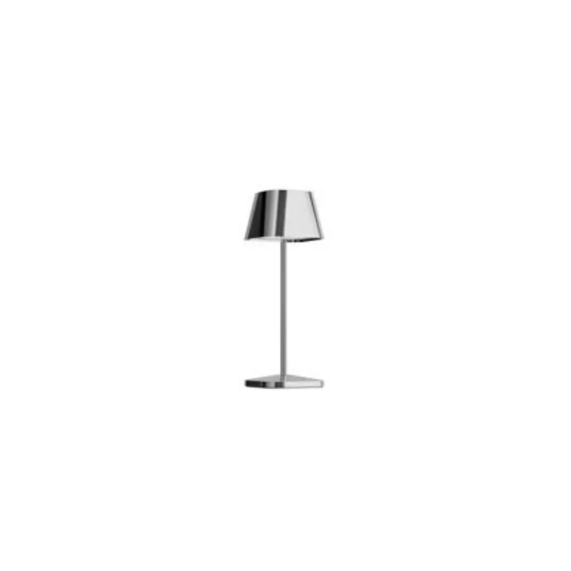 Neapel Collection Micro Metallic Rc Chrome Cordless Lamp - 3 in Dia x 7.8 in H - 2.3 watt
