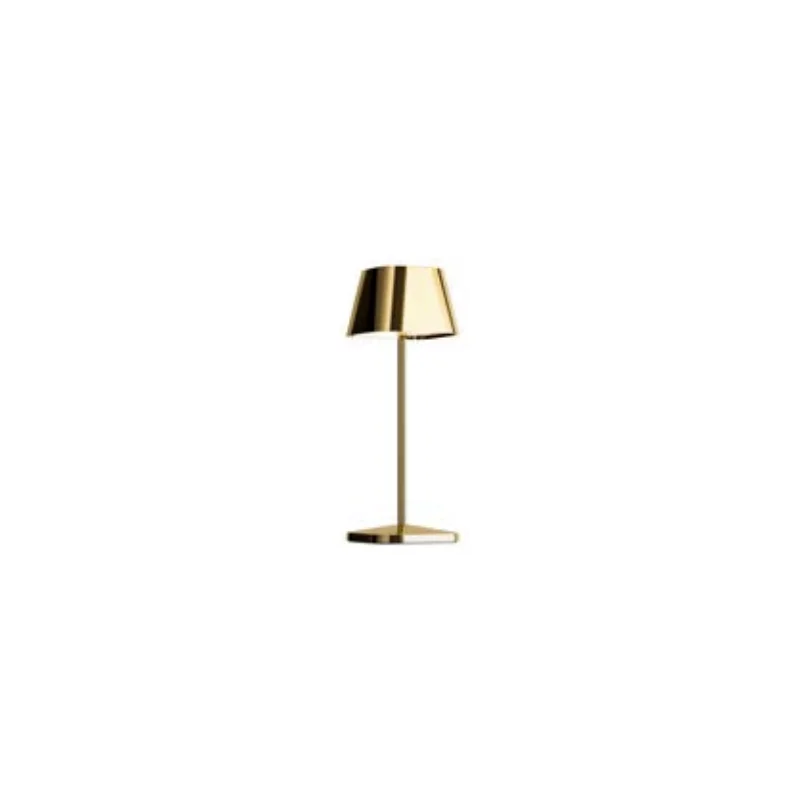 Neapel Collection Micro Metallic Rc Gold Cordless Lamp - 3 in Dia x 7.8 in H - 2.3 watt