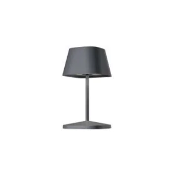 Neapel 2.0 Collection Rc Anthracite Cordless Lamp - 4 in L x 4 in W x 7.8 in H - 2.2 watt
