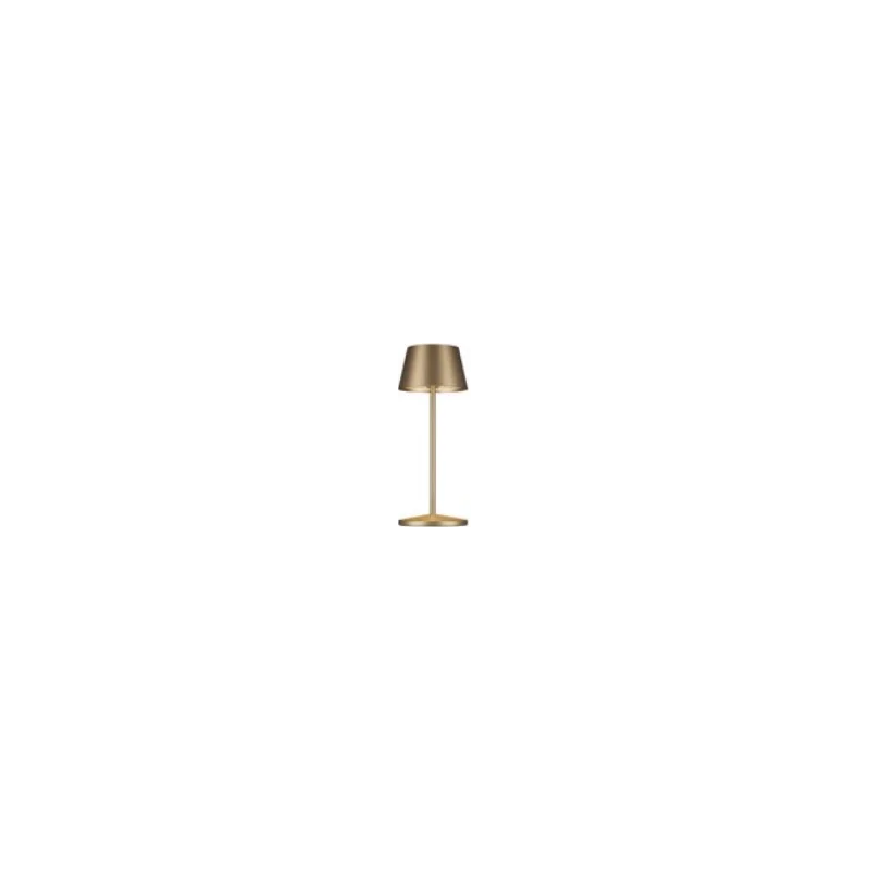 Neapel 2.0 Collection Rc Brushed Gold Cordless Lamp - 4 in L x 4 in W x 7.8 in H - 2.2 watt