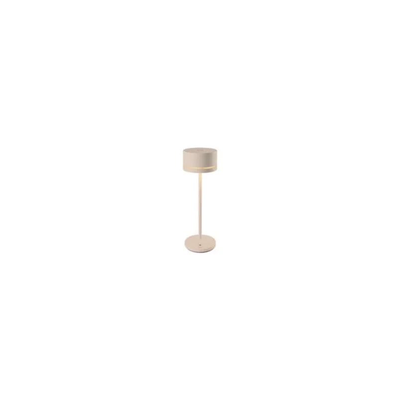 Monza Collection Cream Cordless Lamp - 2.7 in Dia x 9.25 in H
