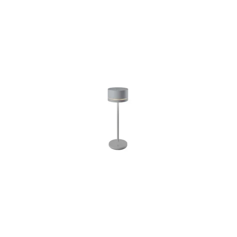 Monza Collection Gray Cordless Lamp - 2.7 in Dia x 9.25 in H