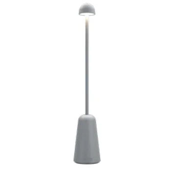 Minimax Collection Gray Cordless Lamp - 2 in Dia x 11.8 in H - 1.8 watt