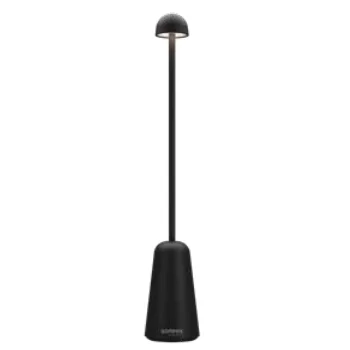 Minimax Collection Metallic Chrome Cordless Lamp - 2 in Dia x 11.8 in H - 1.8 watt