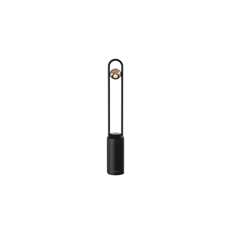 Minimal Collection Black/Rosegold Cordless Lamp - 1.7 in Dia x 12 in H