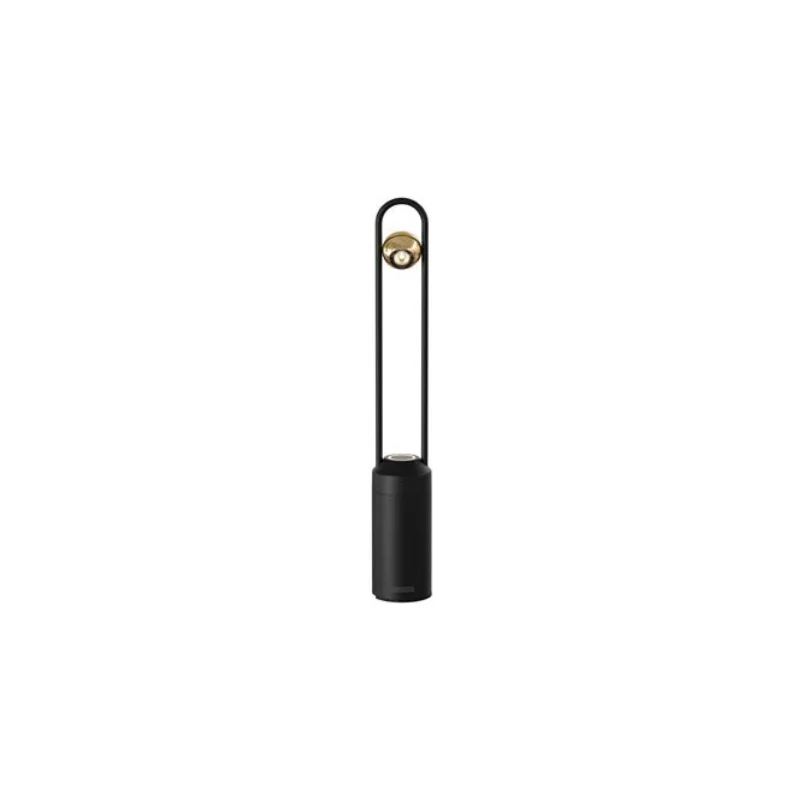 Minimal Collection Black/Gold Cordless Lamp - 1.7 in Dia x 12 in H