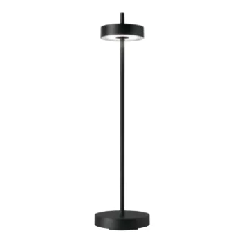 Essence Collection Black Cordless Lamp - 4.5 in Dia x 13 in H - 3.5 watt