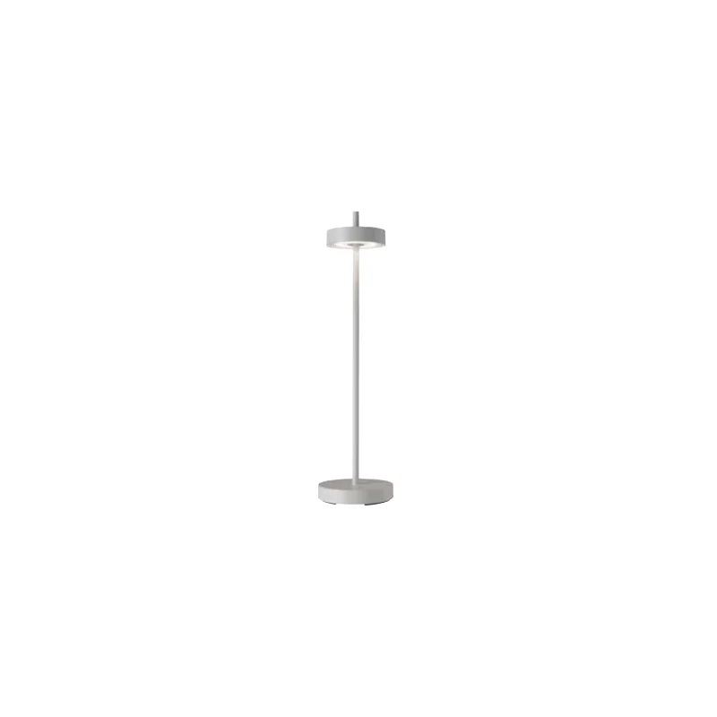 Essence Collection White Cordless Lamp - 4.5 in Dia x 13 in H