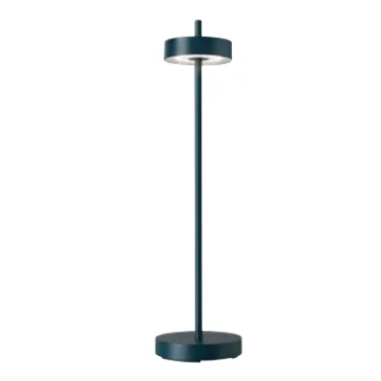 Essence Collection Gray Cordless Lamp - 4.5 in Dia x 13 in H